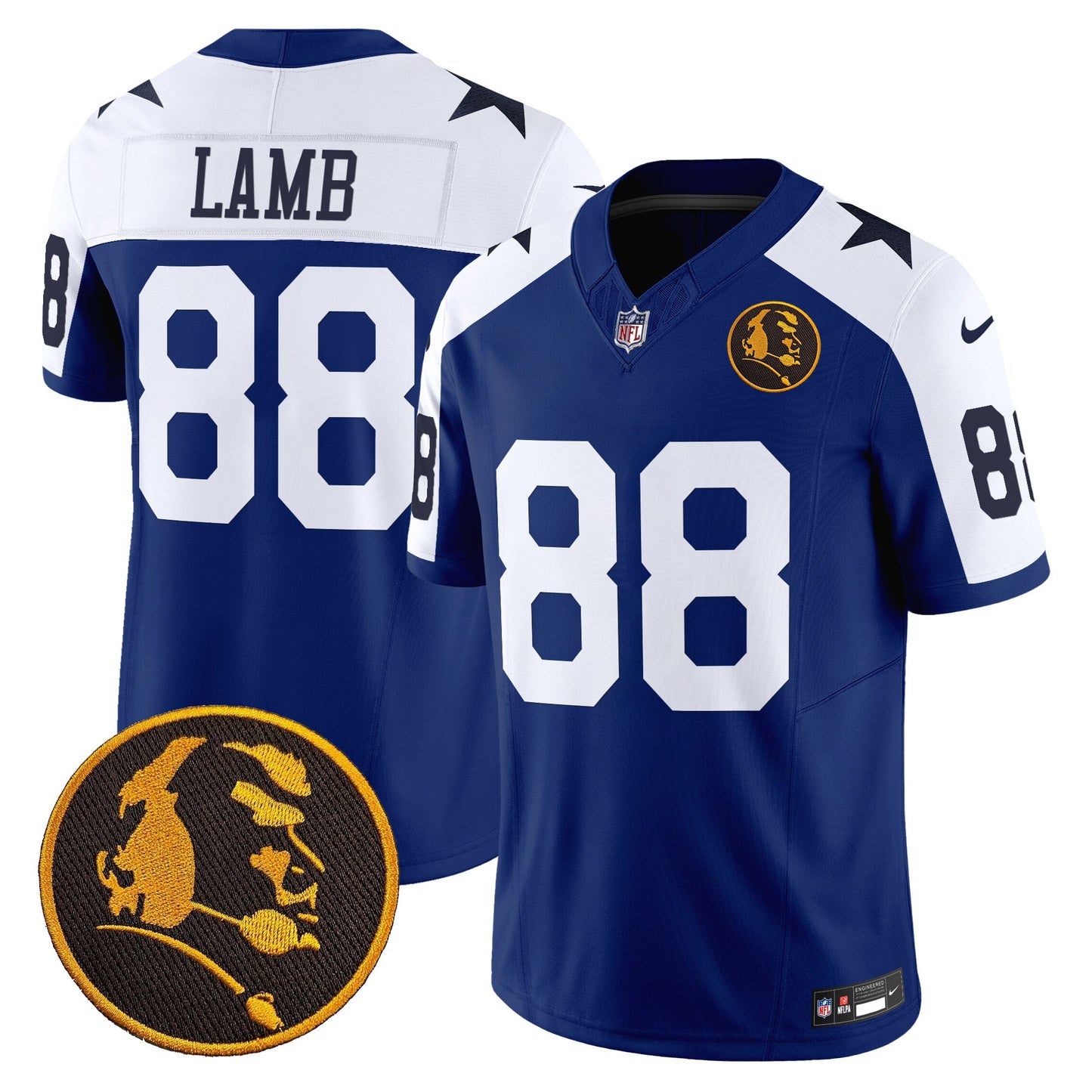 Men's Cowboys Texas & John Madden Patch Vapor Limited Jersey V2 - All Stitched