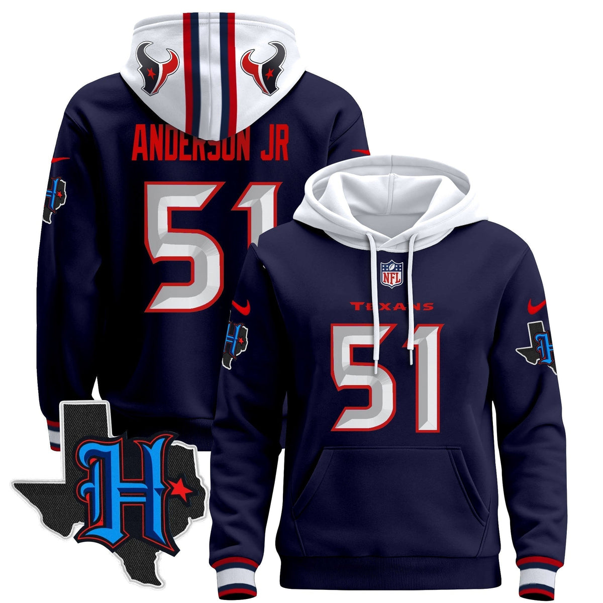 Houston Texans2024 Pullover Hoodie - Stitched