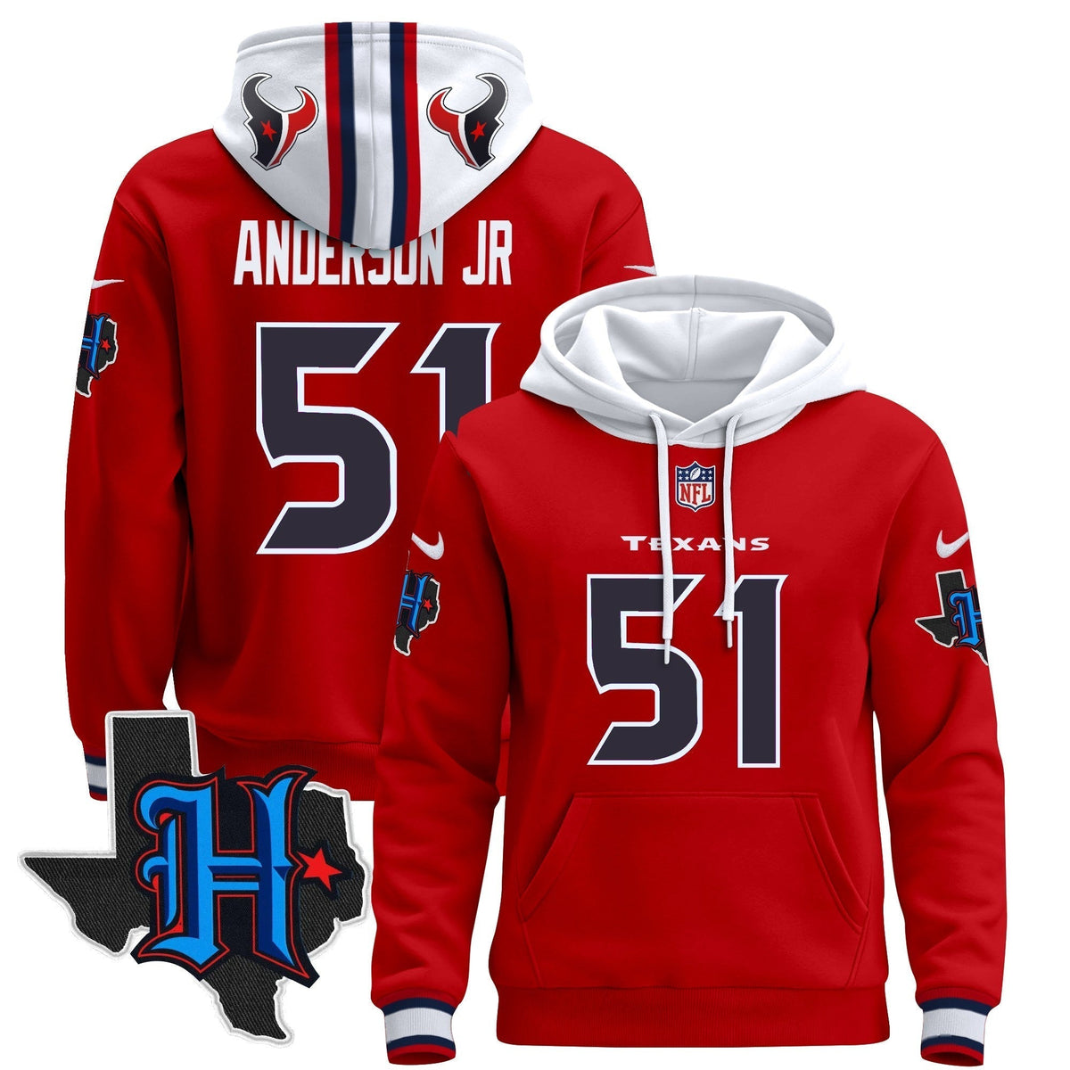Houston Texans2024 Pullover Hoodie - Stitched