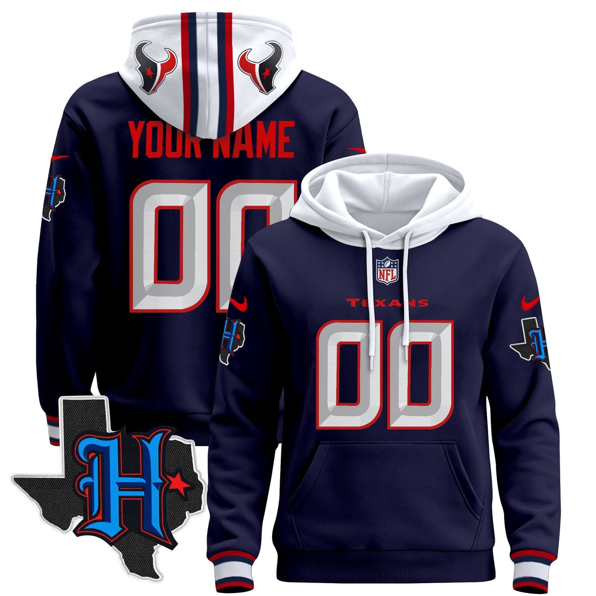 HOU 2024 Custom Pullover Hoodie - Stitched
