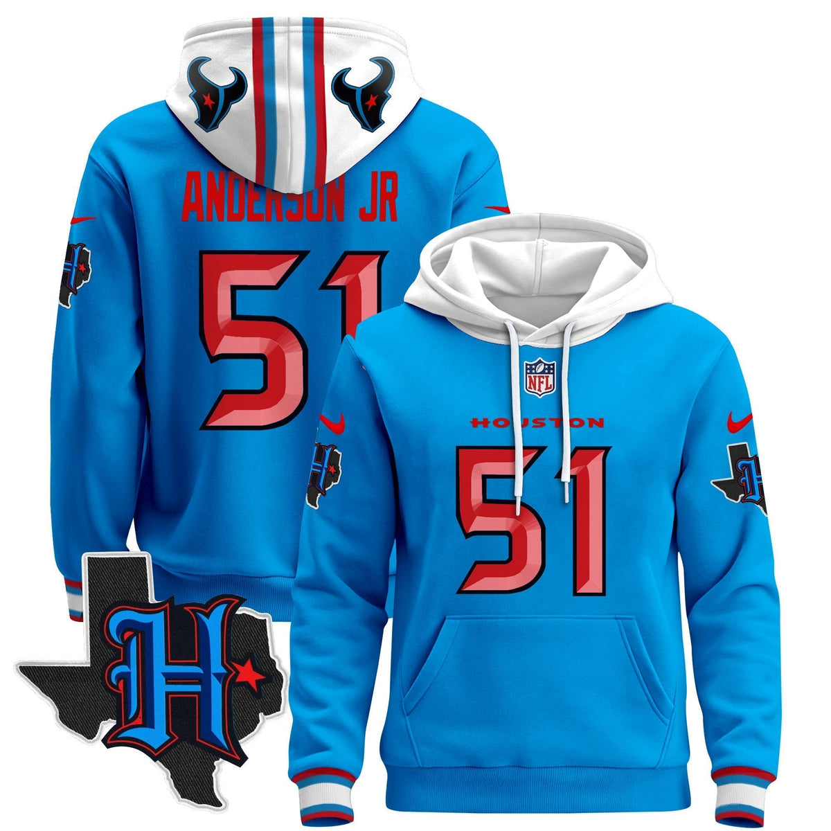 Houston Texans2024 Pullover Hoodie - Stitched