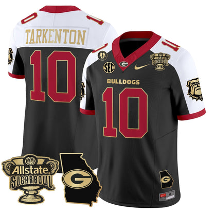 UGA 2025 Sugar Bowl & Georgia Map Patch Vapor Limited Jersey N2 - Stitched