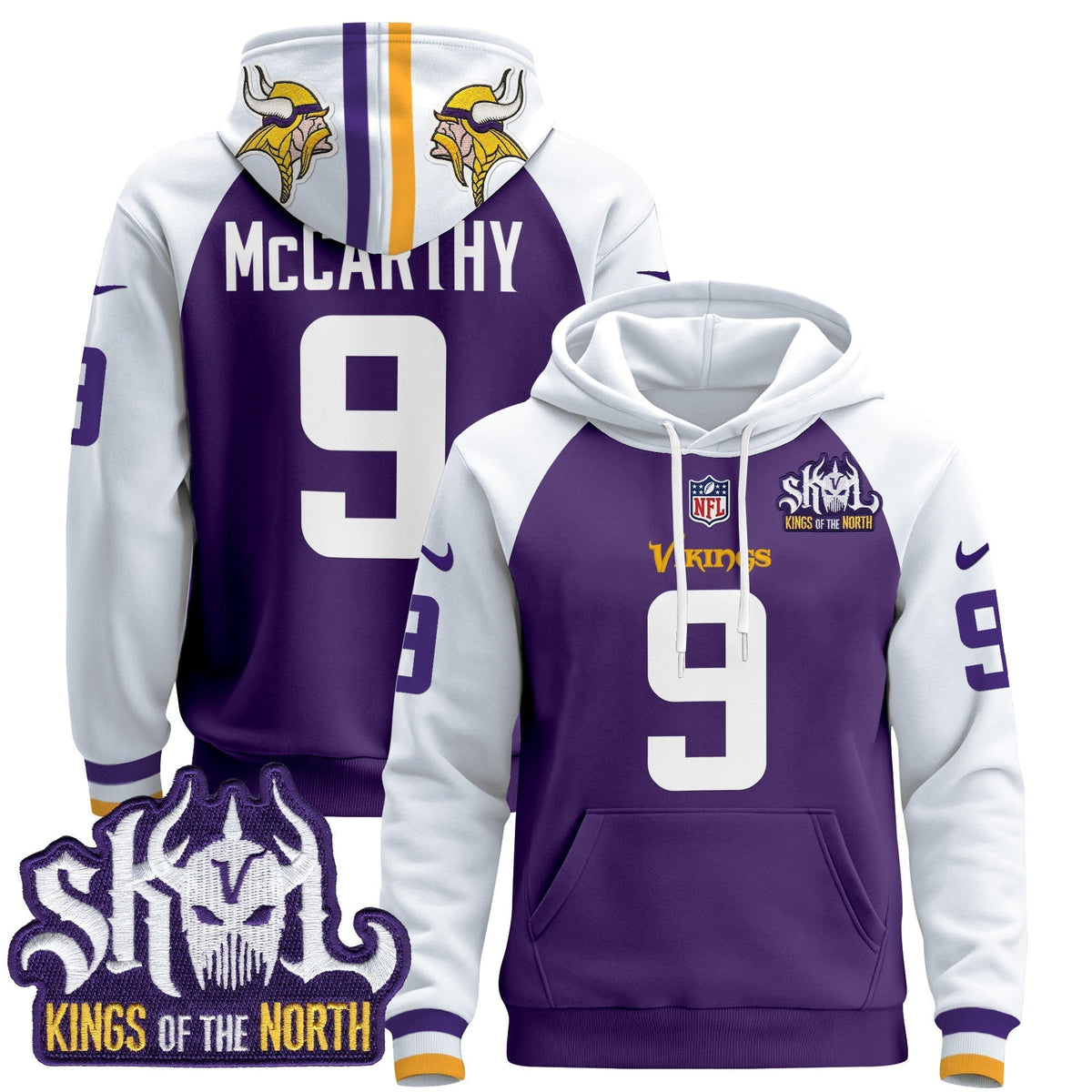 Men's Minnesota Vikings 2025 Pullover Hoodie - All Stitched