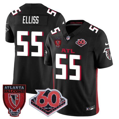 Men's Atlanta Falcons 60th Season Vapor Limited Jersey - All Stitched