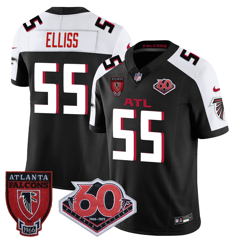 Men's Atlanta Falcons 60th Season Vapor Limited Jersey - All Stitched