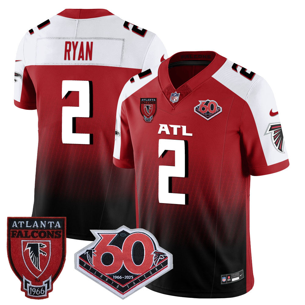 Men's Atlanta Falcons 60th Season Vapor Limited Jersey - All Stitched
