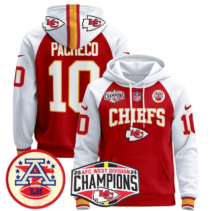 KC 2024 AFC West Division Champions Pullover Hoodie - Stitched