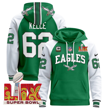PHI Super Bowl LIX Patch Pullover Hoodie - Stitched
