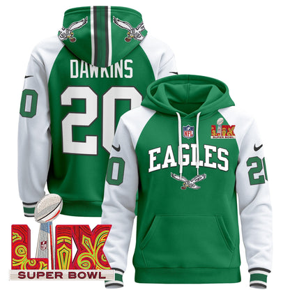 PHI Super Bowl LIX Patch Pullover Hoodie - Stitched