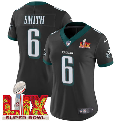 Women's PHI Super Bowl LIX Patch Vapor Limited Jersey - All Stitched