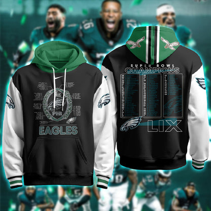 PHI Super Bowl LIX Champions Limited Hoodie N1 - Printed