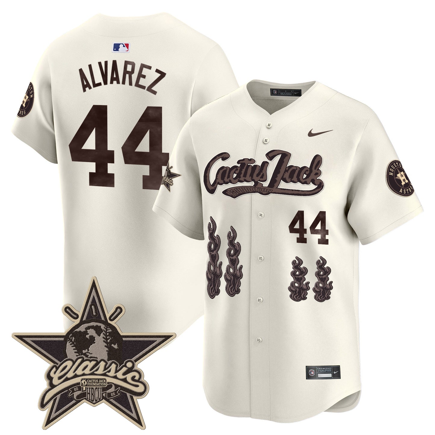 Houston Astros Cactus Jack 2025 Vapor Premier Limited Jersey - All Stitched