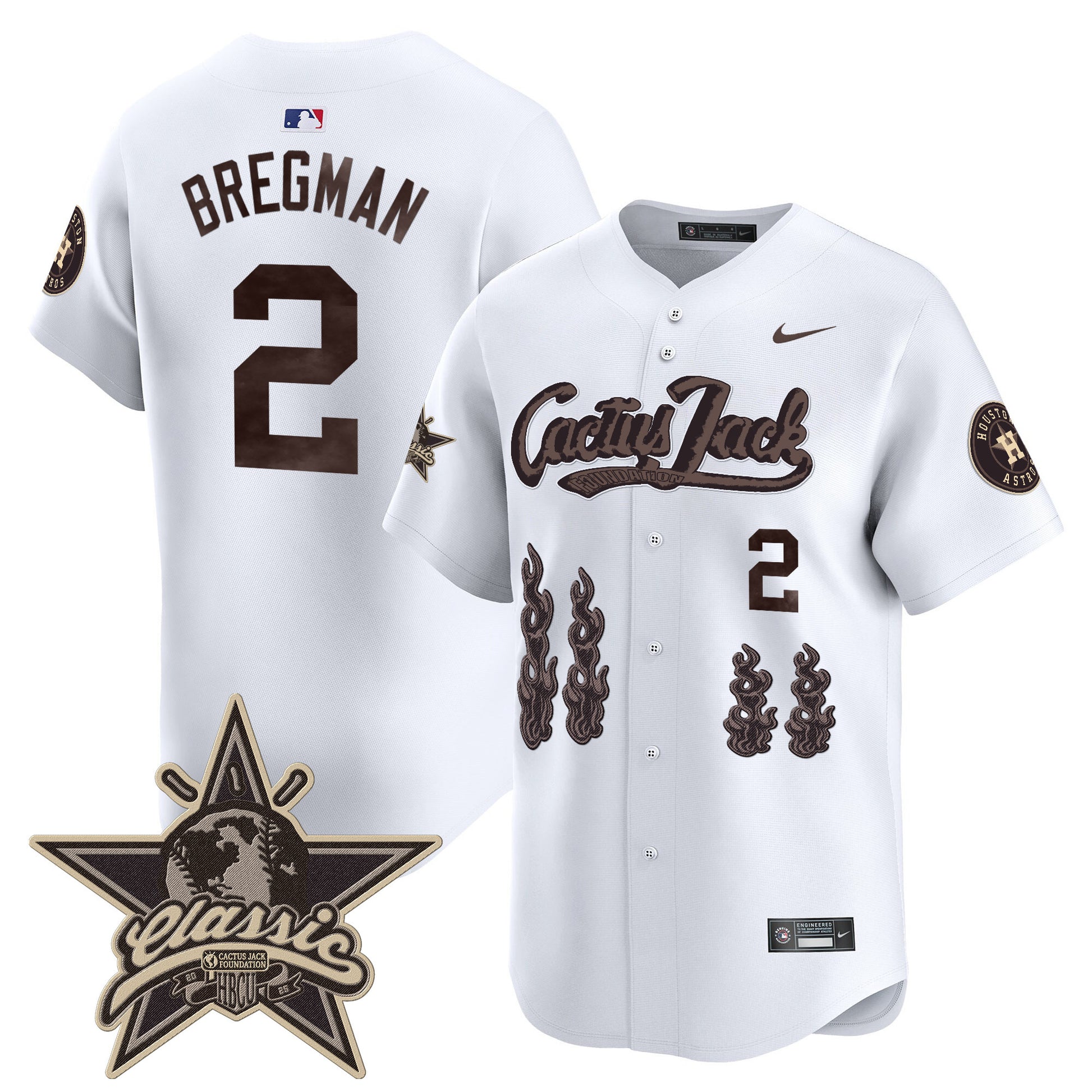 Houston Astros Cactus Jack 2025 Vapor Premier Limited Jersey - All Stitched