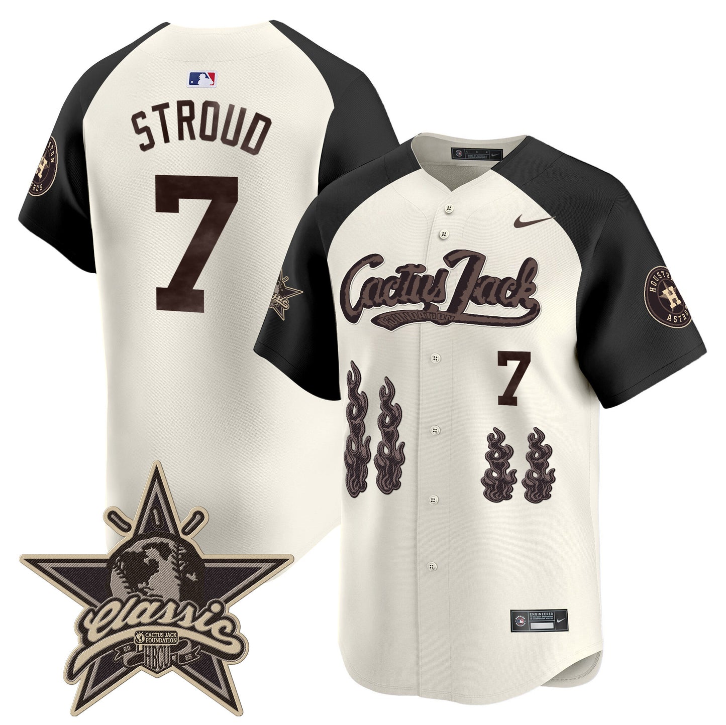 Houston Astros Cactus Jack 2025 Vapor Premier Limited Jersey - All Stitched