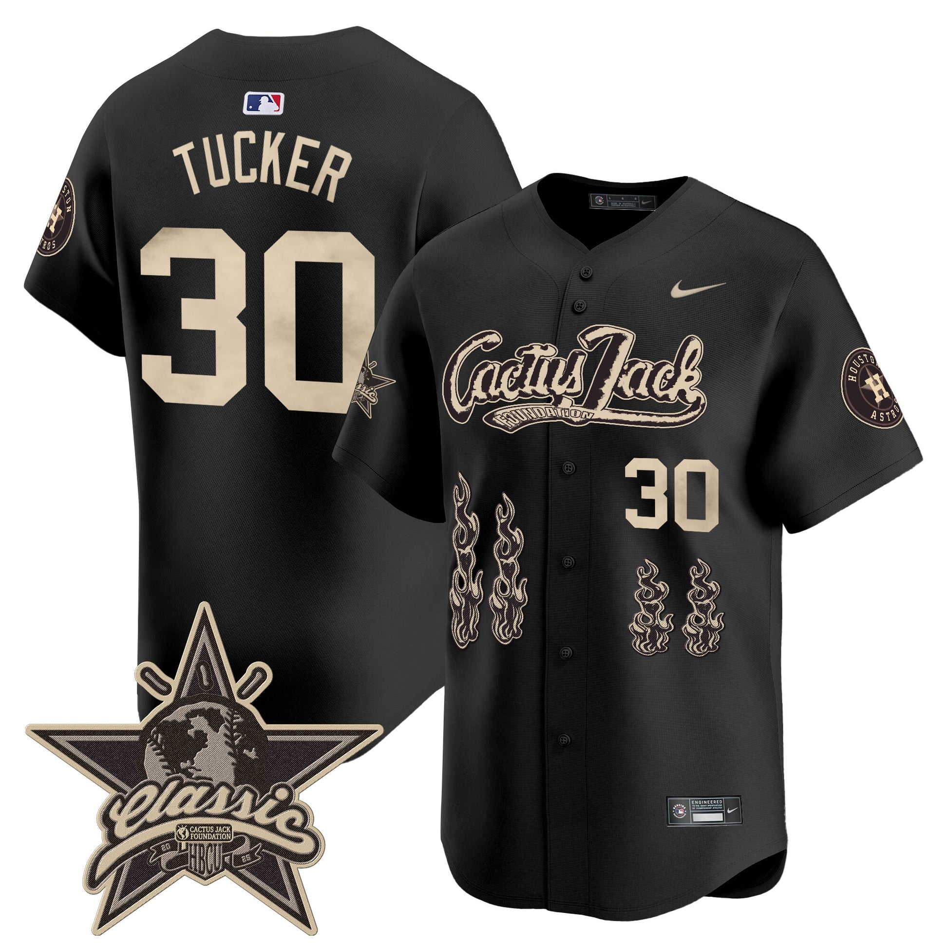 Houston Astros Cactus Jack 2025 Vapor Premier Limited Jersey - All Stitched
