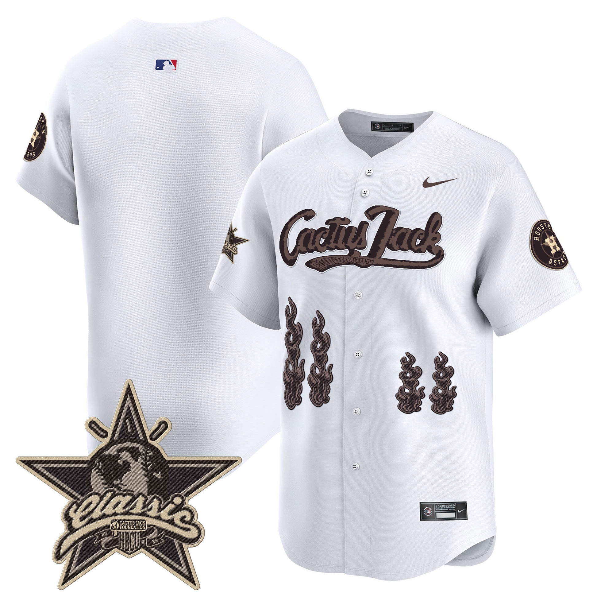 Houston Astros Cactus Jack 2025 Vapor Premier Limited Jersey - All Stitched