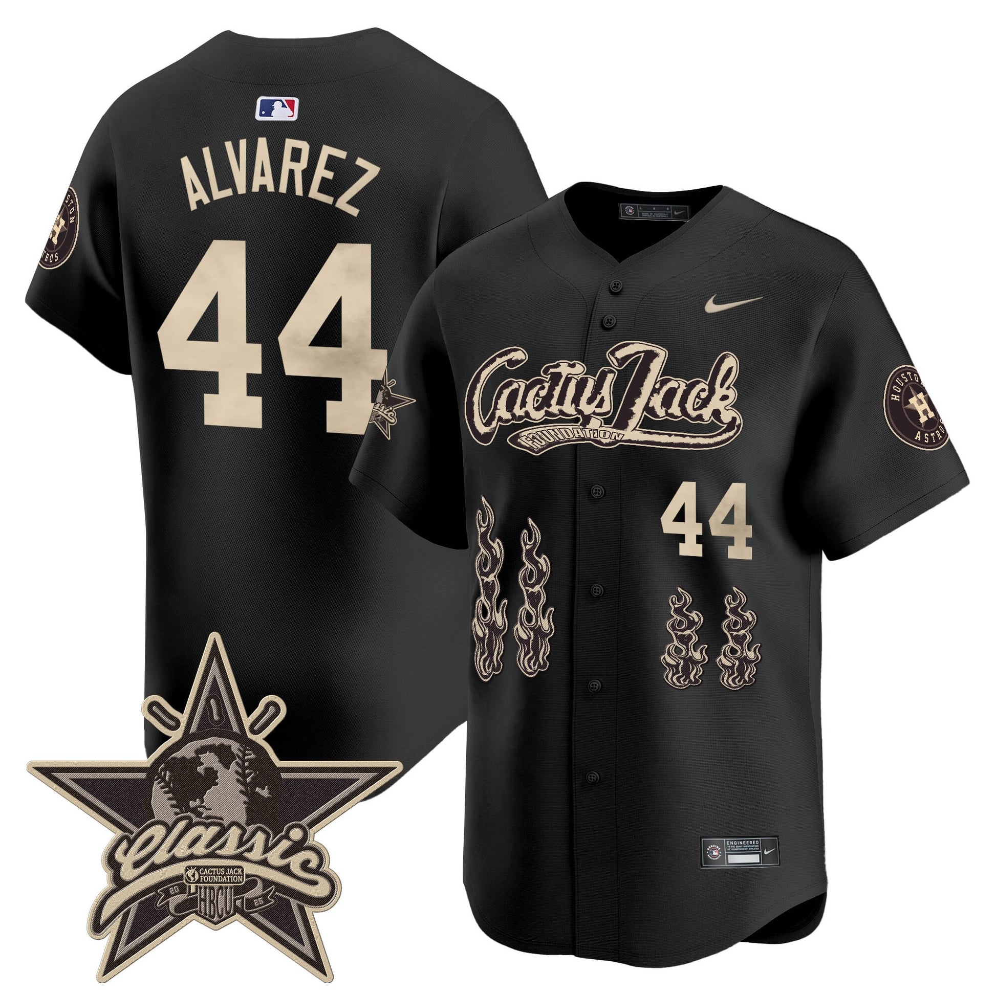Houston Astros Cactus Jack 2025 Vapor Premier Limited Jersey - All Stitched