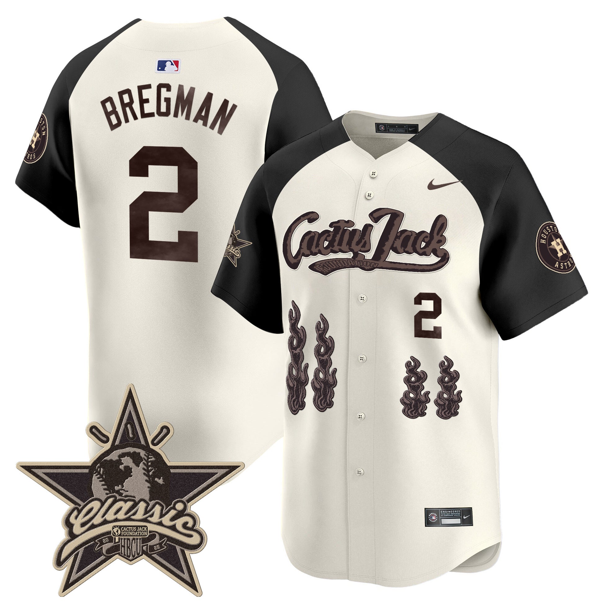 Houston Astros Cactus Jack 2025 Vapor Premier Limited Jersey - All Stitched