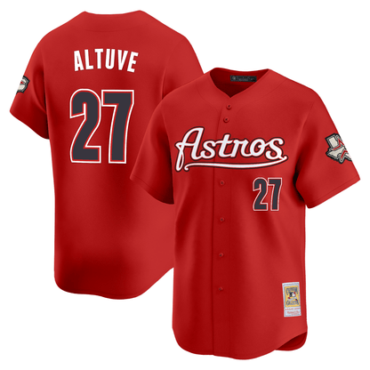 Men's Houston Astros Throwback Vapor Premier Limited Jersey - All Stitched