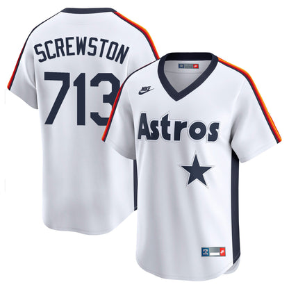 Men's Houston Astros Throwback Vapor Premier Limited Jersey - All Stitched