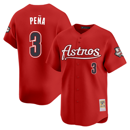 Men's Houston Astros Throwback Vapor Premier Limited Jersey - All Stitched
