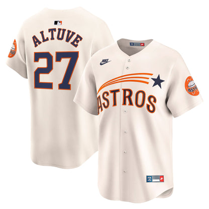 Men's Houston Astros Throwback Vapor Premier Limited Jersey - All Stitched