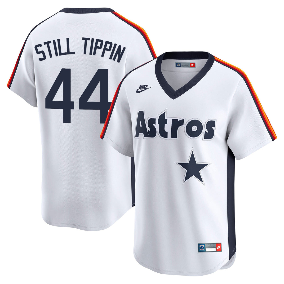 Men's Houston Astros Throwback Vapor Premier Limited Jersey - All Stitched