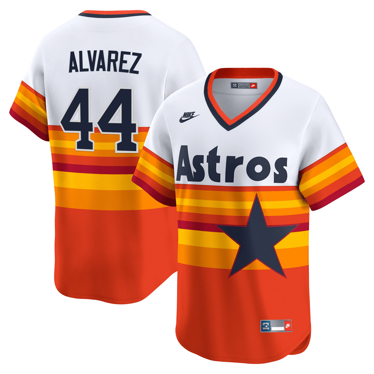 Men's Houston Astros Throwback Vapor Premier Limited Jersey - All Stitched