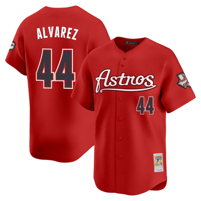 Men's Houston Astros Throwback Vapor Premier Limited Jersey - All Stitched