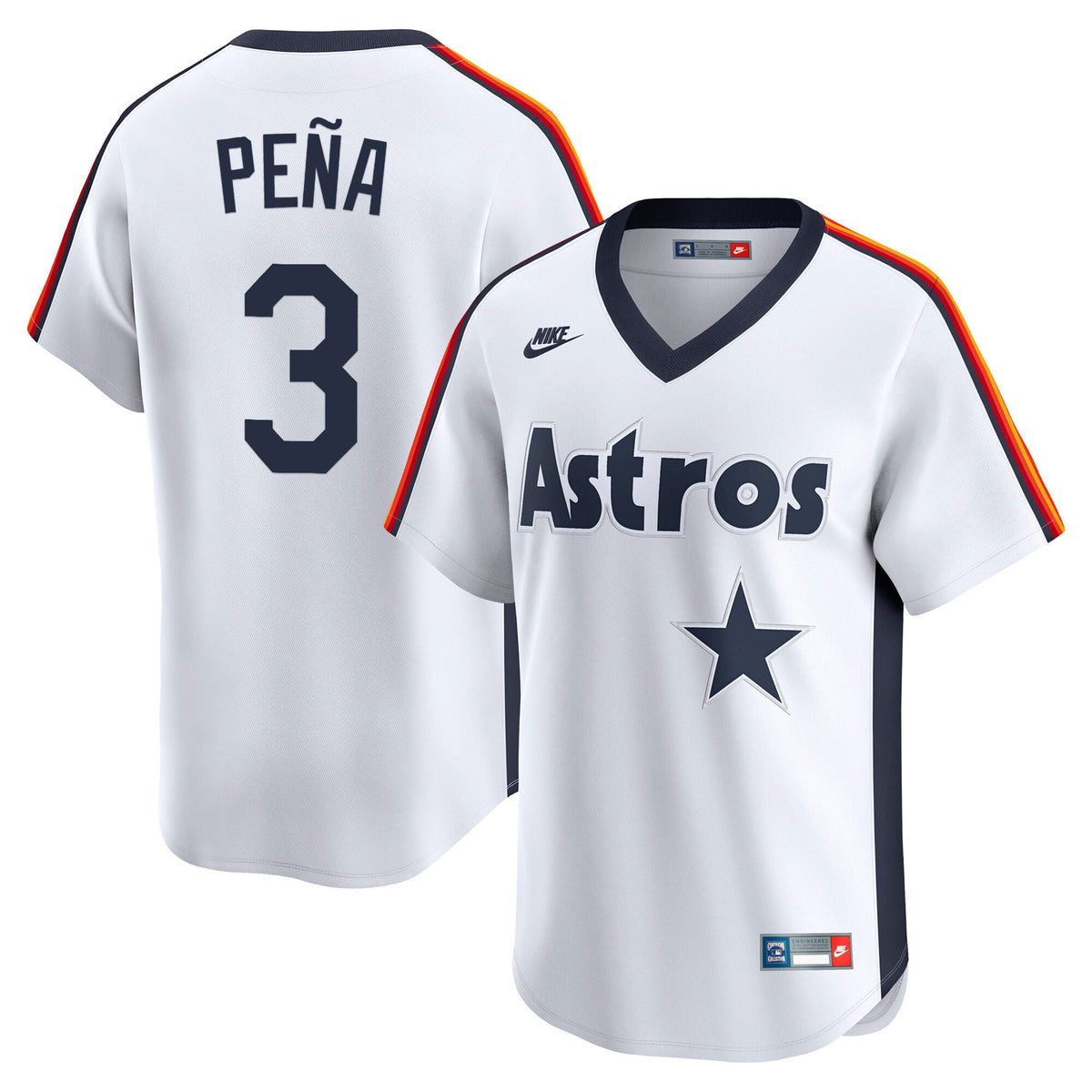Men's Houston Astros Throwback Vapor Premier Limited Jersey - All Stitched