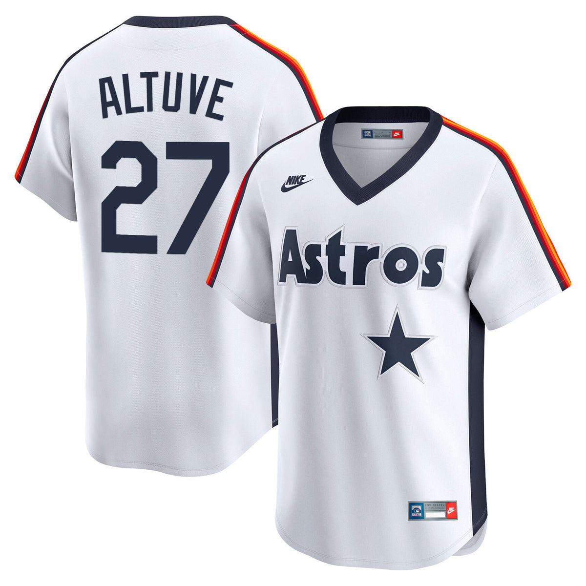 Men's Houston Astros Throwback Vapor Premier Limited Jersey - All Stitched