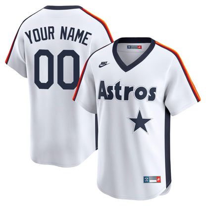 Houston Astros Throwback Vapor Premier Limited Custom Jersey - All Stitched