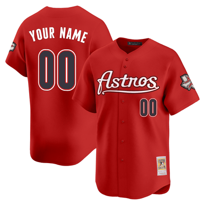 Houston Astros Throwback Vapor Premier Limited Custom Jersey - All Stitched