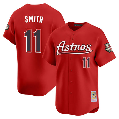 Men's Houston Astros Throwback Vapor Premier Limited Jersey - All Stitched