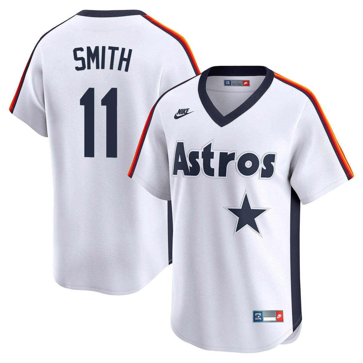 Men's Houston Astros Throwback Vapor Premier Limited Jersey - All Stitched