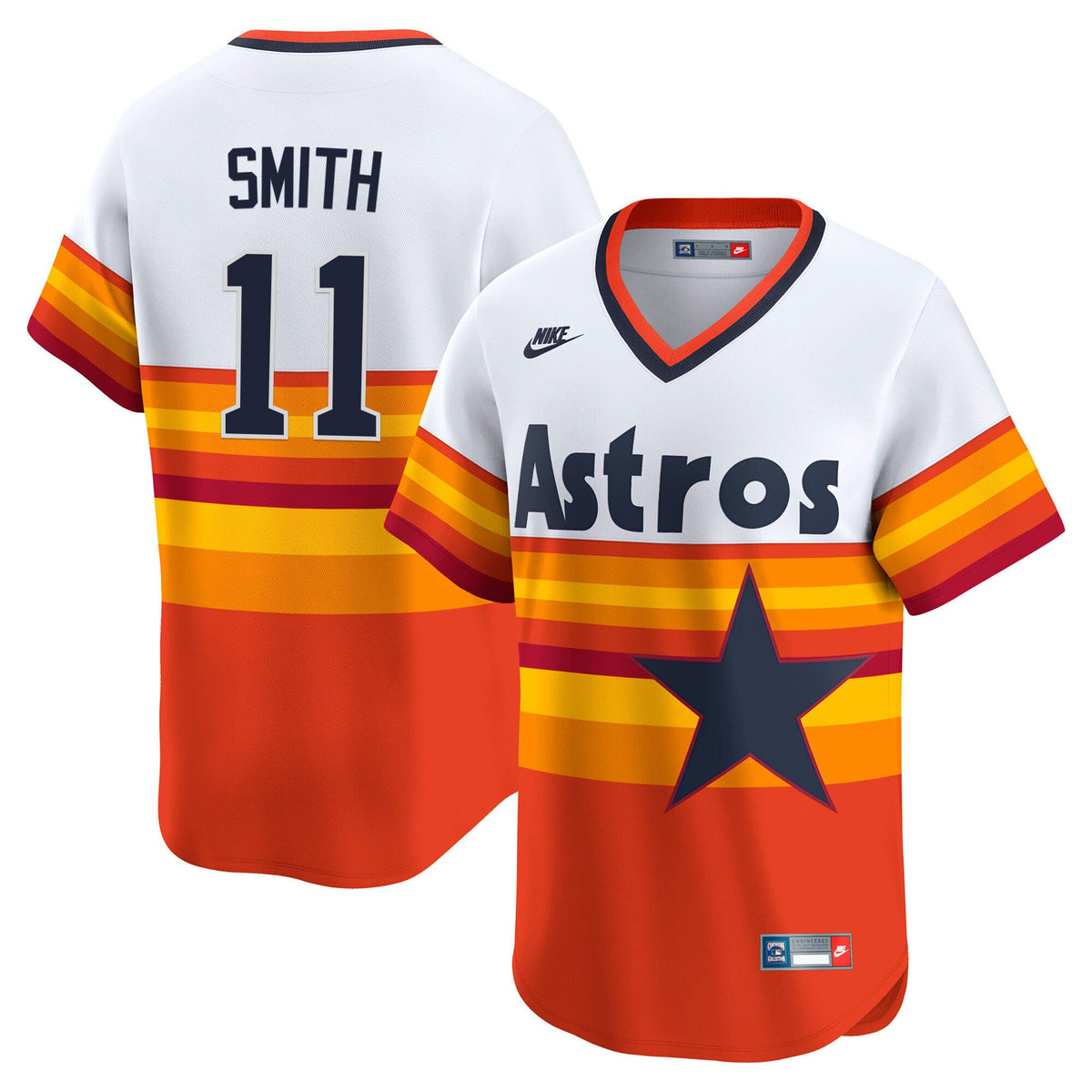 Men's Houston Astros Throwback Vapor Premier Limited Jersey - All Stitched