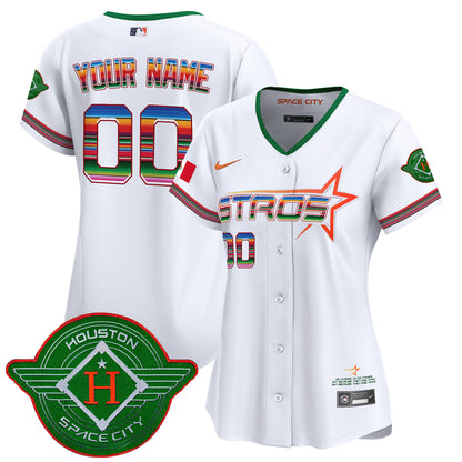 Astros 2025 City Connect Mexico Vapor Premier Limited Custom Jersey - All Stitched