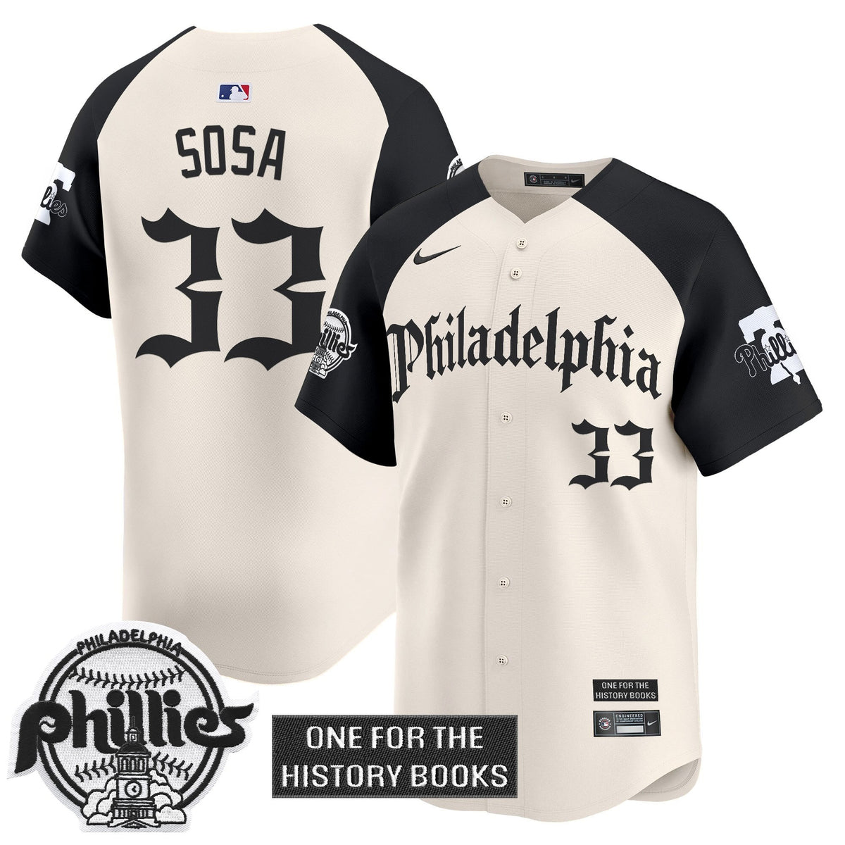 Men's Phillies 'Retro Newspaper Edition' Vapor Premier Limited Jersey - All Stitched