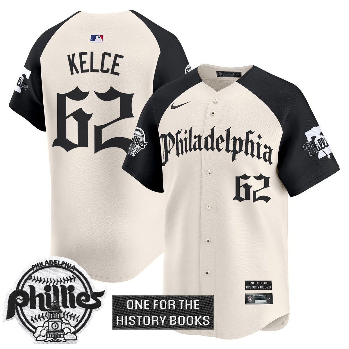 Men's Phillies 'Retro Newspaper Edition' Vapor Premier Limited Jersey - All Stitched