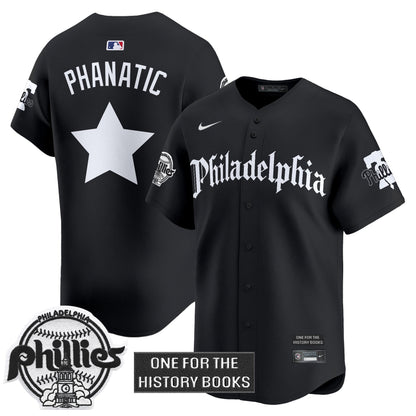 Men's Phillies 'Retro Newspaper Edition' Vapor Premier Limited Jersey - All Stitched