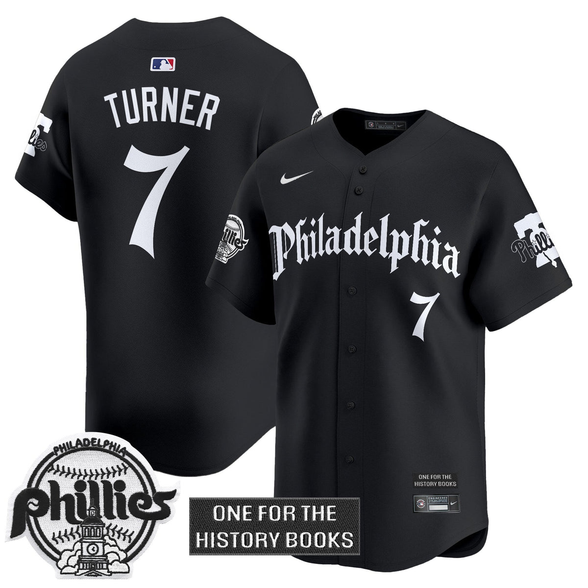 Men's Phillies 'Retro Newspaper Edition' Vapor Premier Limited Jersey - All Stitched