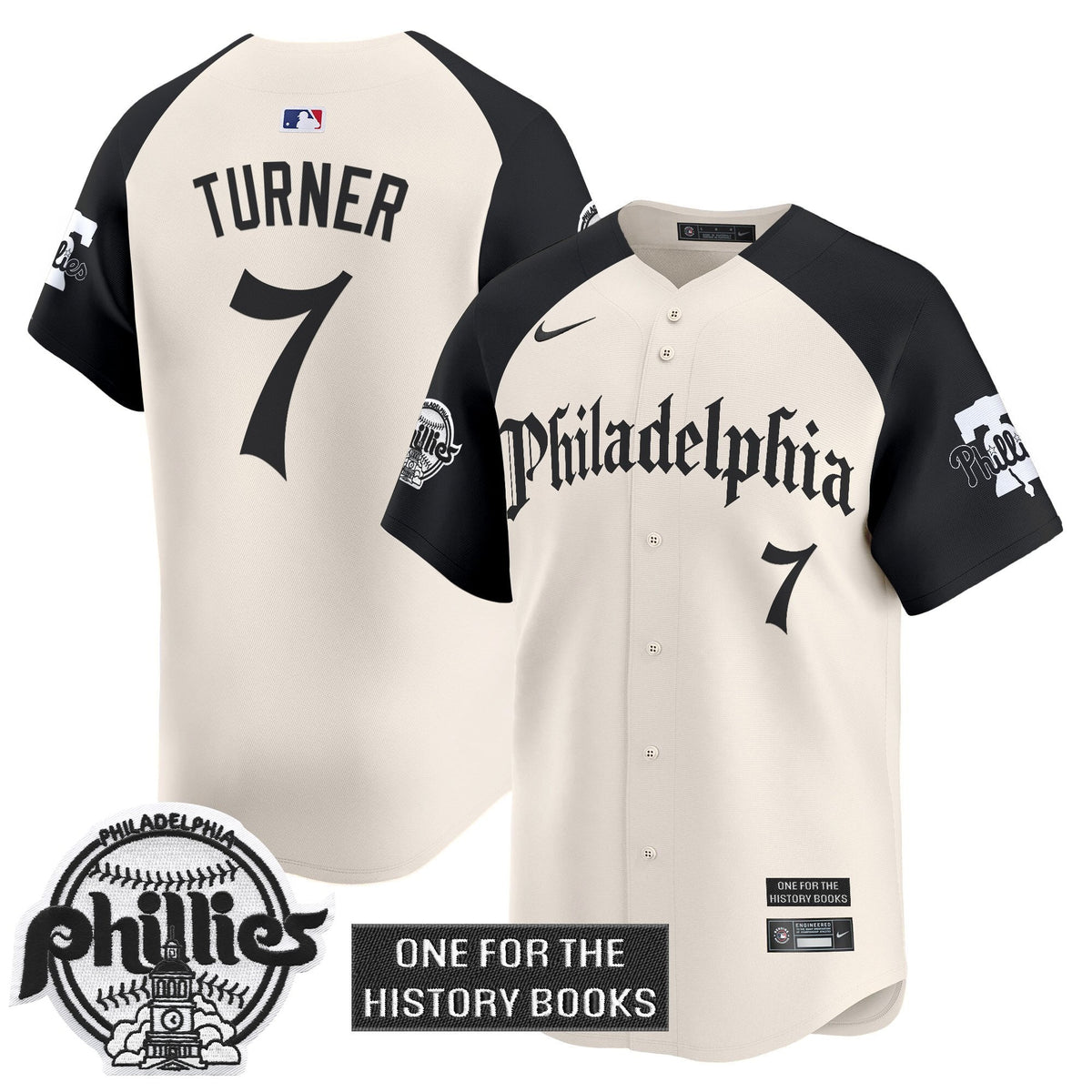 Men's Phillies 'Retro Newspaper Edition' Vapor Premier Limited Jersey - All Stitched