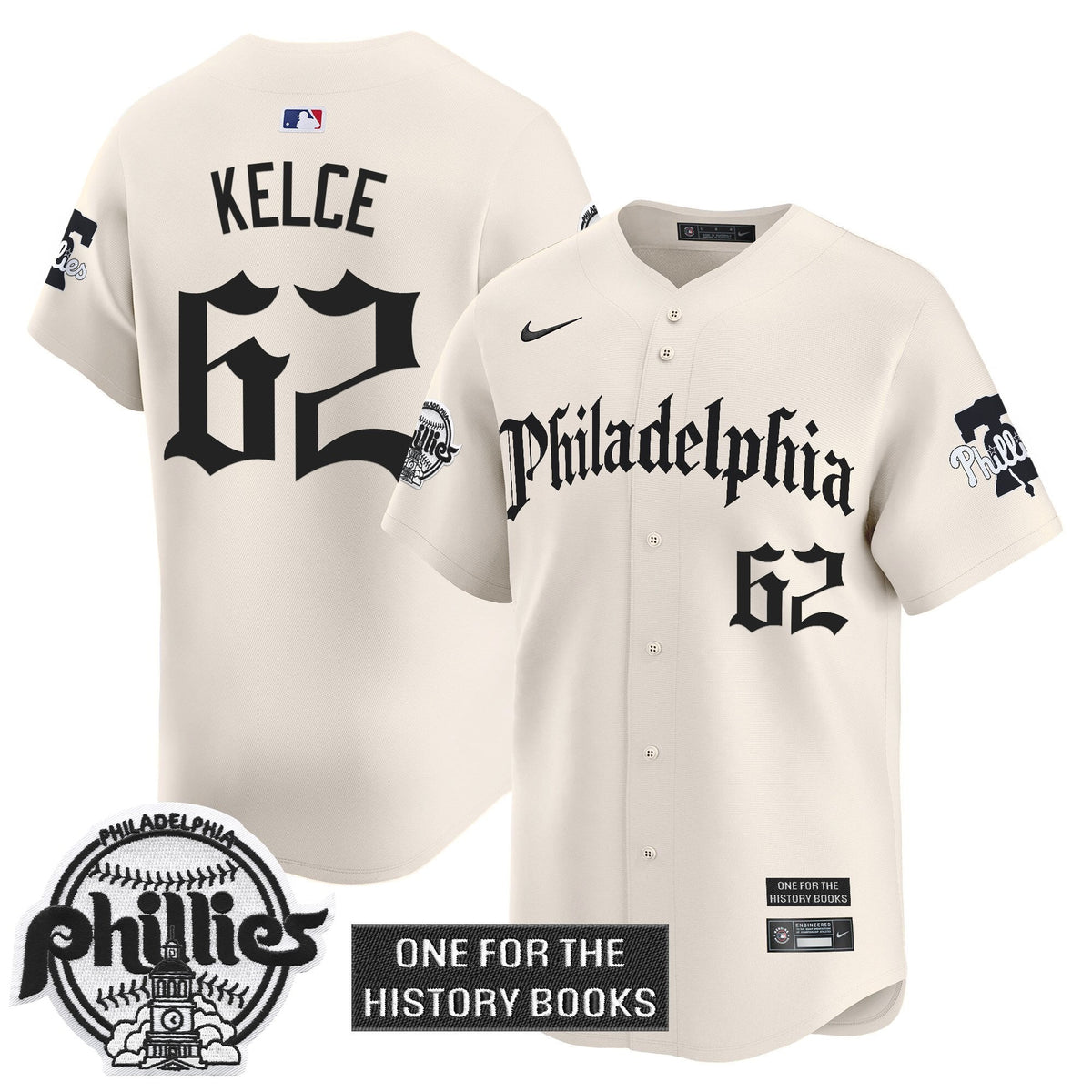 Men's Phillies 'Retro Newspaper Edition' Vapor Premier Limited Jersey - All Stitched