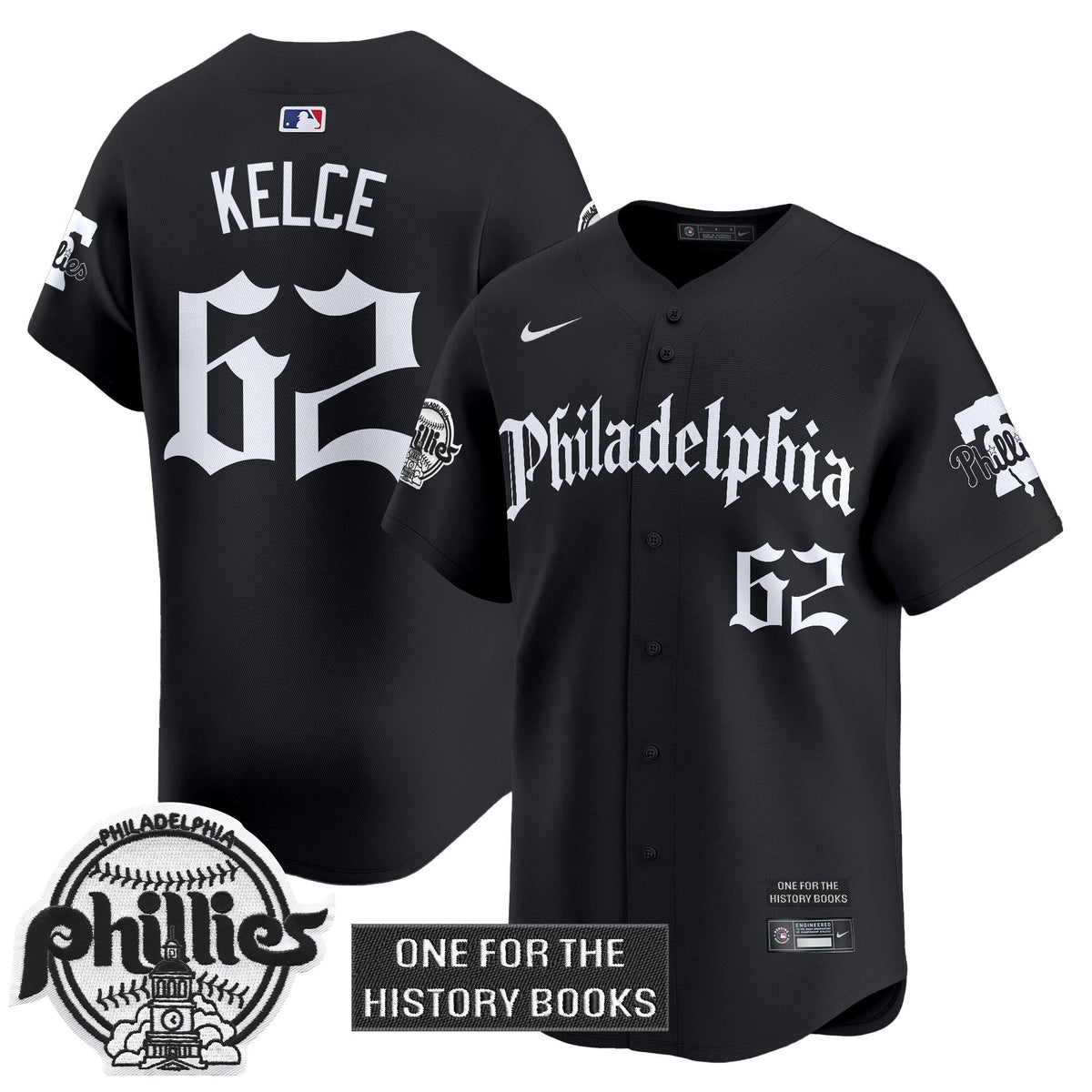 Men's Phillies 'Retro Newspaper Edition' Vapor Premier Limited Jersey - All Stitched