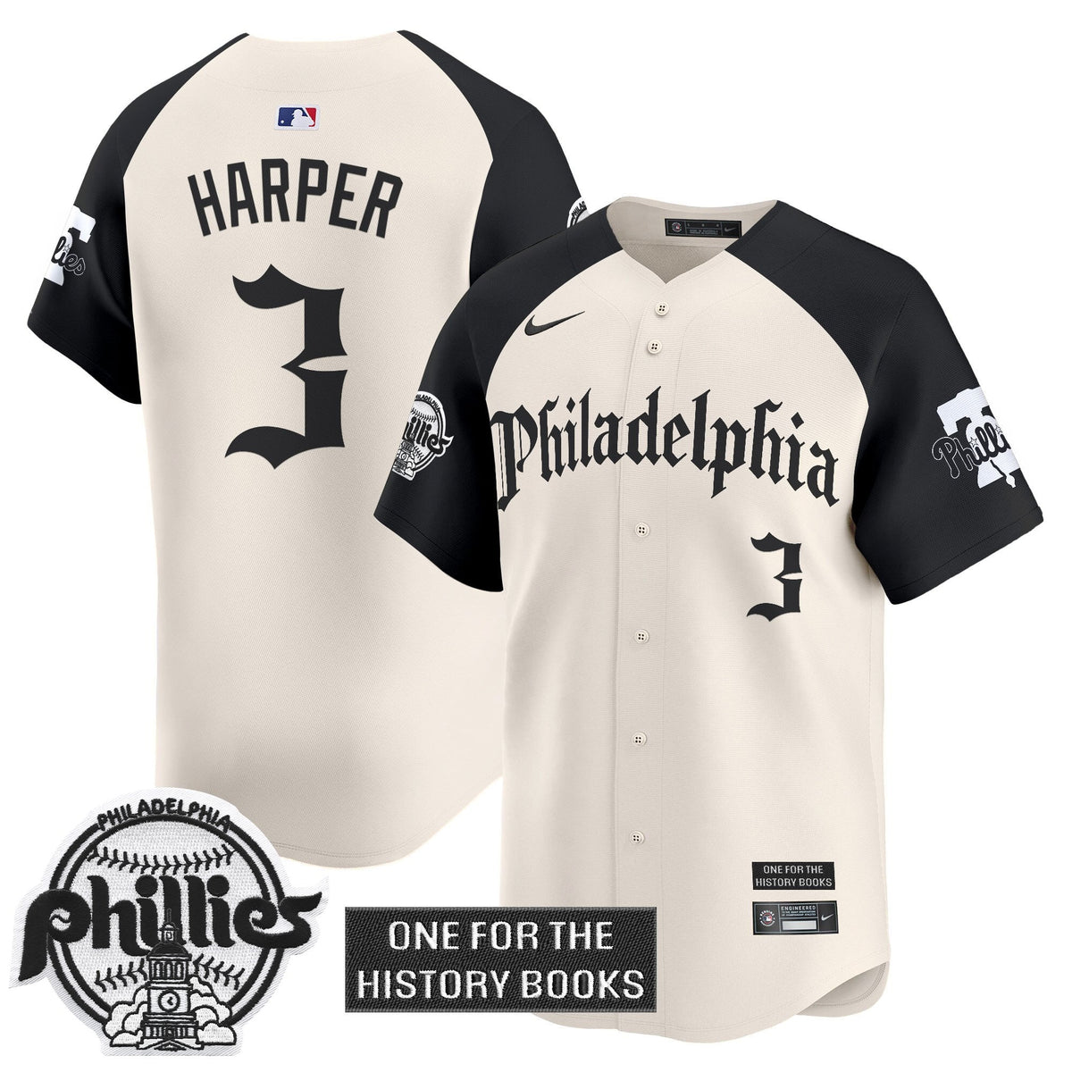Men's Phillies 'Retro Newspaper Edition' Vapor Premier Limited Jersey - All Stitched