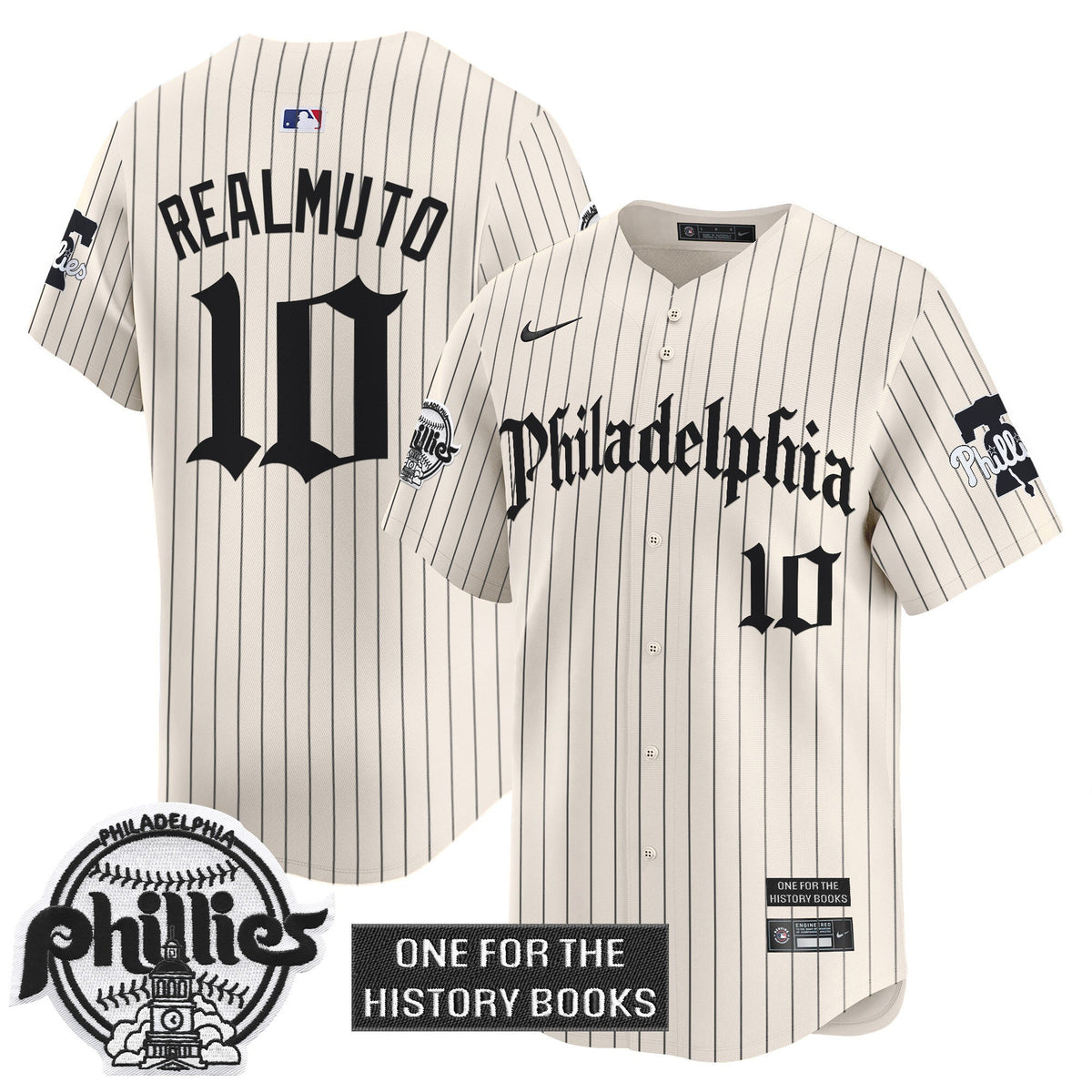 Men's Phillies 'Retro Newspaper Edition' Vapor Premier Limited Jersey - All Stitched