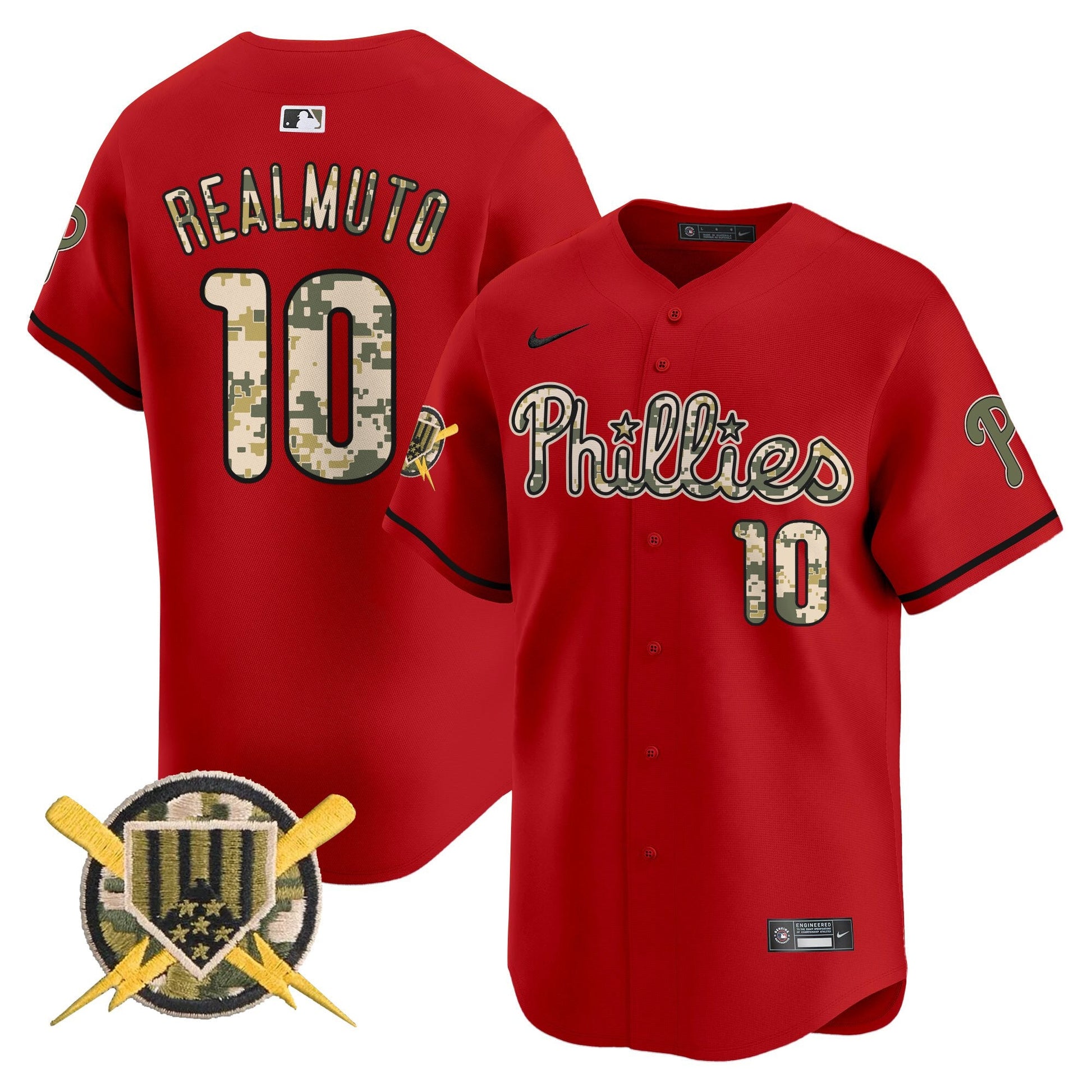 Phillies Armed Forces Day Vapor Premier Limited Jersey - All Stitched