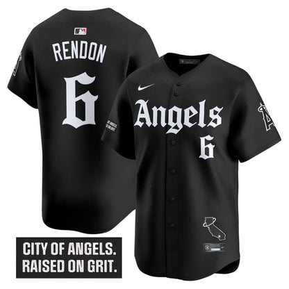 Men's Los Angeles Angels 'Gothic Halo Edition' Vapor Premier Limited Jersey - All Stitched