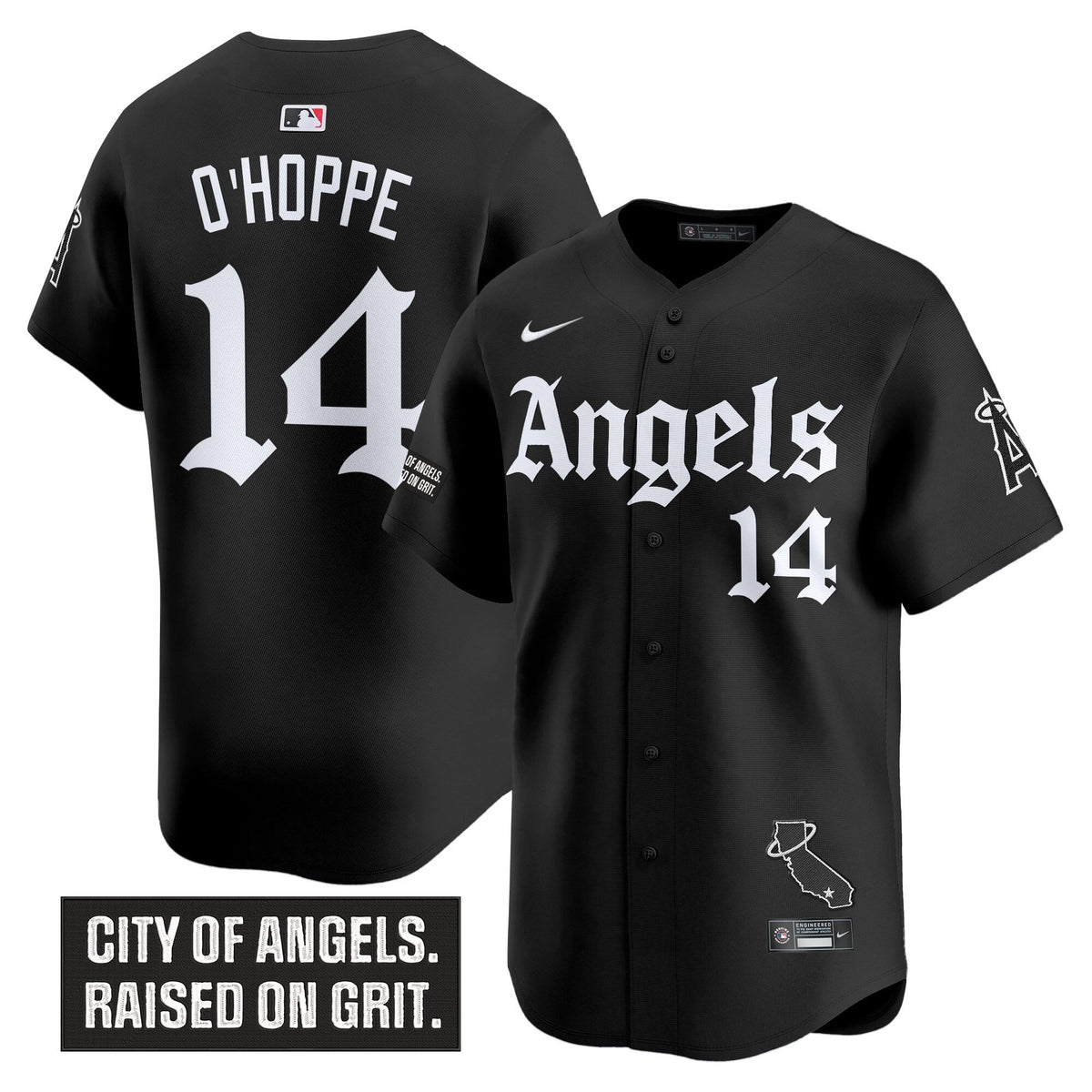 Men's Los Angeles Angels 'Gothic Halo Edition' Vapor Premier Limited Jersey - All Stitched