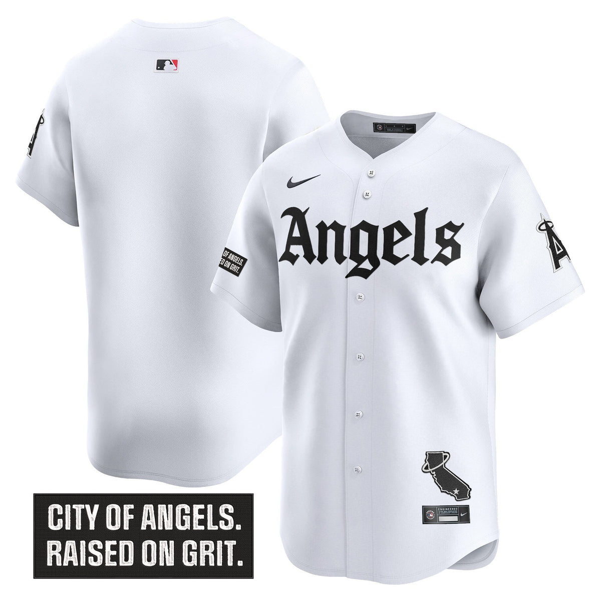 Men's Los Angeles Angels 'Gothic Halo Edition' Vapor Premier Limited Jersey - All Stitched